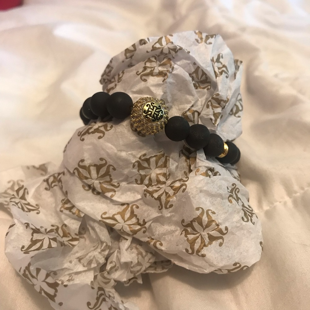 Black rustic cuff bracelet